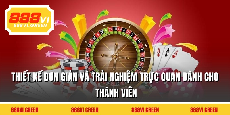 Thiết kế đơn giản và trải nghiệm trực quan cho thành viên